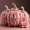 Barbie style pink pumpkins, Halloween holiday, fall harvest, fairy tale storyline
