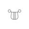 Barbitos thin line icon. Barbitos linear outline icon