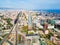 Barcelona aerial panoramic view, Spain