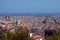 Barcelona aerial view from above