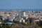 Barcelona aerial view from above