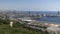 Barcelona aerial view of the port