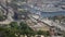 Barcelona aerial view of the port and harbor