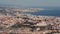 Barcelona and Badalona coast view