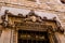 Barcelona, Catalonia, Spain, September 22, 2019. Details of the exterior buildings in the Gothic quarter. Ancient bas-reliefs on