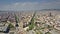 Barcelona city aerial view on a sunny day, Spain