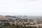 Barcelona city landscape panorama.Sightseeing cities.