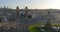 Barcelona city roof top panoramic view on placa of spain 4k spain