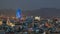 Barcelona cityscape with Agbar Tower standing out timelapse