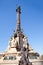 Barcelona Cristobal Colon statue on blue sky