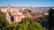 Barcelona day light mandarin tree city panorama 4k time lapse spain