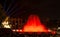 Barcelona magic fountain in Plaza de Espana, Spain