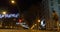 Barcelona night time traffic lights street 4k spain