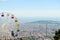 Barcelona panoramic view from Tibidabo mountain, Spain