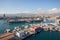 Barcelona Port And Cityscape From Above