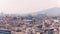 Barcelona rooftops and distant mountains, Spain