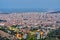 Barcelona seen from the Collserola mountain range