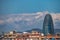 Barcelona Skyline glories tower clouds