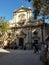 Barcelona, Spain - 2018.10.24.: Placa de la Barceloneta square in Barcelona Spain