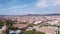 Barcelona, Spain. Aerial View, Montjuic National Palace, Plaza Espana, Cityscape