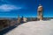 Barcelona, Spain - April, 2019: Tibidabo Cathedral. Temple of the Sacred Heart of Jesus at Mount Tibidabo. Barcelona, Spain. Blue
