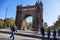 Barcelona Spain Gothical modernist Triumph Arch panoramic view
