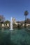 Barcelona, Spain, March 1, 2020 - Fountain at Parc de la Ciutadella Citadel park