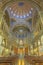 BARCELONA, SPAIN - MARCH 3, 2020: The nave of church Parroquia Santa Teresa de `Infant Jesus