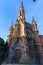 BARCELONA, SPAIN - MAY 15, 2017: View of The church of Las Salesas. The temple was built between 1882 and 1885, and the current