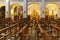 BARCELONA, SPAIN - MAY 16, 2017: Interior of the catholic Church of Our Lady of Bethlehem Iglesia de La Madre de Dios de Belen in