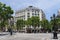 BARCELONA, SPAIN - MAY 16, 2017: View of the Hotel Majestic in neoclassical style on the Passeig de Gracia st. in the historical