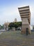 Barcelona, Spain. Monument to Francesc Macia in Placa de Catalunya.