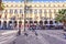 BARCELONA, SPAIN - November 10: Plaza Real Placa Reial . Royal Square Catalonia