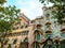 Barcelona, Spain - October 10, 2018: Facades of Casa Batllo by Antoni Gaudi and Casa Amatller by Josep Puig i Cadafalch in