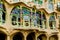 Barcelona, Spain, September 20, 2019. The facade of the Casa Battlo also called the house of bones was designed by Antonio Gaudi
