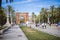 Barcelona, Spain - September 20, 2021: The Arc the Triomf or Arc de Triumph. Classic archway, built as main entrance to the world