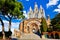 Barcelona, Spain. Tibidabo Cathedral Temple of the Sacred Heart