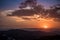 Barcelona Sunset from Mountain Tibidado