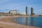 Barceloneta Beach in Barcelona, Spain