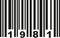 Barcode 1981 vector