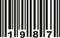Barcode 1987 vector
