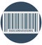 Barcode Color Isolated Vector Icon that easily can be modified and edit.