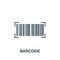 Barcode icon. Line simple line Retail icon for templates, web design and infographics