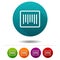 Barcode icon. Price scan symbol sign. Web Button