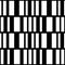 Barcode irregularly stripes seamless pattern. Black and white stripes in rows background. Geometrical simple vertical and