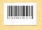 Barcode label on a packing paper.