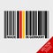 Barcode Made In Germany - Vector Illustration - Isolated On Transparent Background