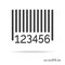 Barcode outline icon black color