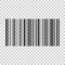 Barcode product distribution icon. Vector illustration on isolated transparent background. Business concept barcode pictogram.