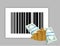 Barcode product price illustration